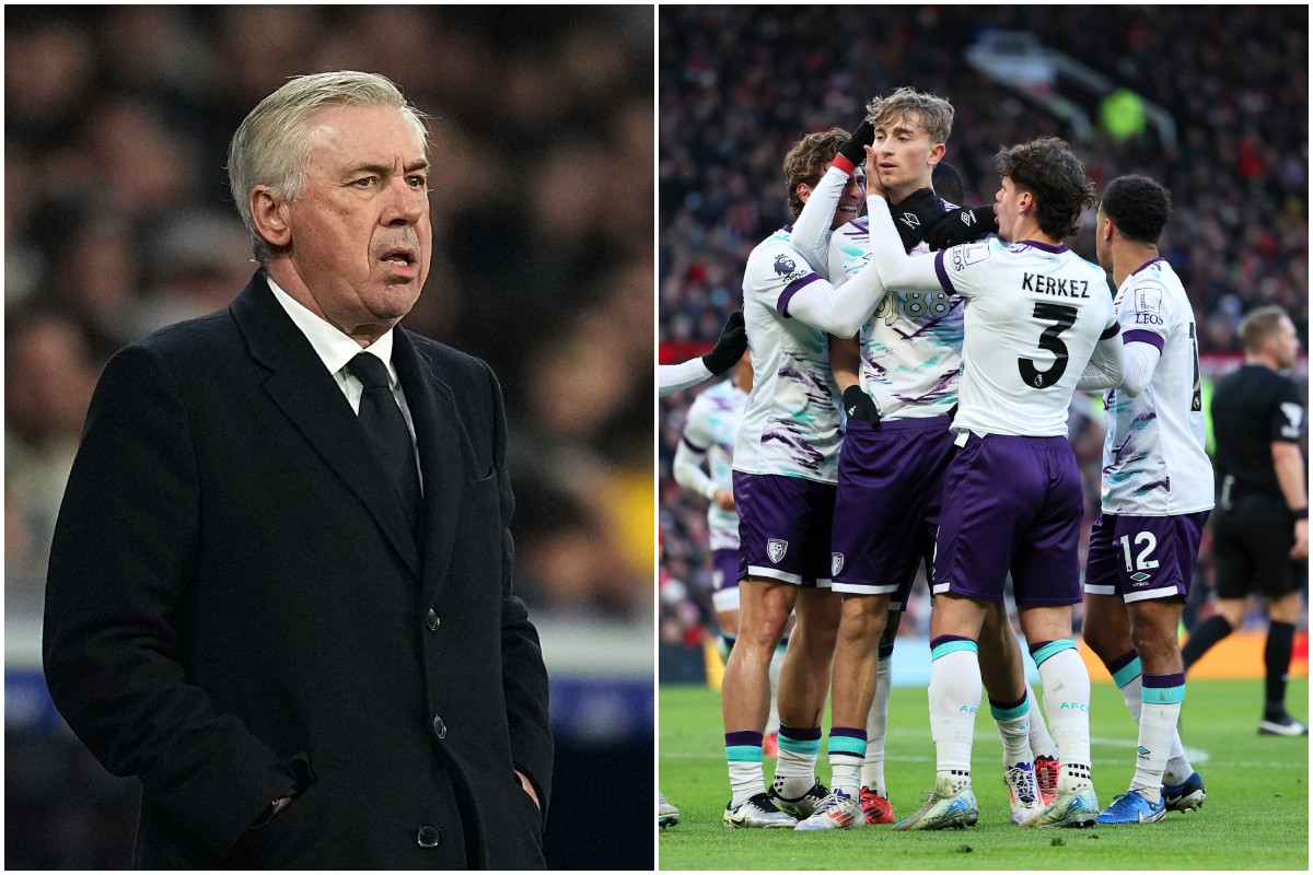 Carlo Ancelotti and Dean Huijsen