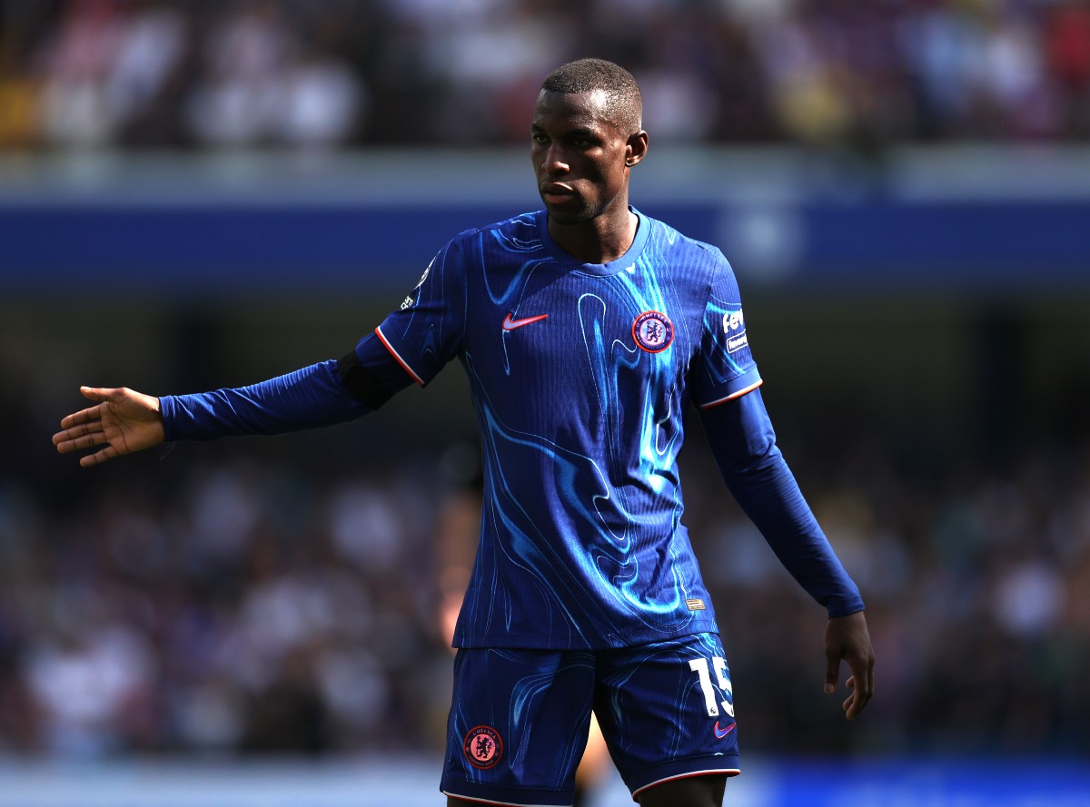 Chelsea striker Nicolas Jackson in action against Crystal Palace