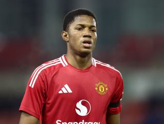 Chido Obi-Martin in action for Manchester United