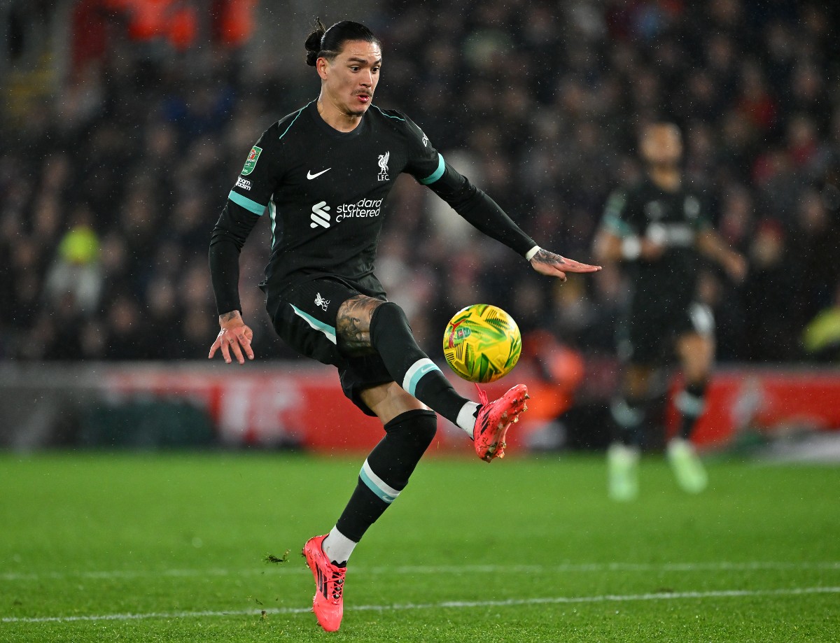 Darwin Nunez in action for Liverpool against Southampton