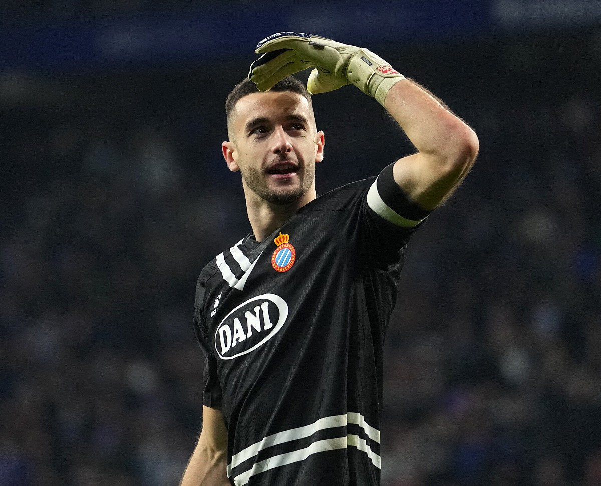 Espanyol goalkeeper Joan Garcia