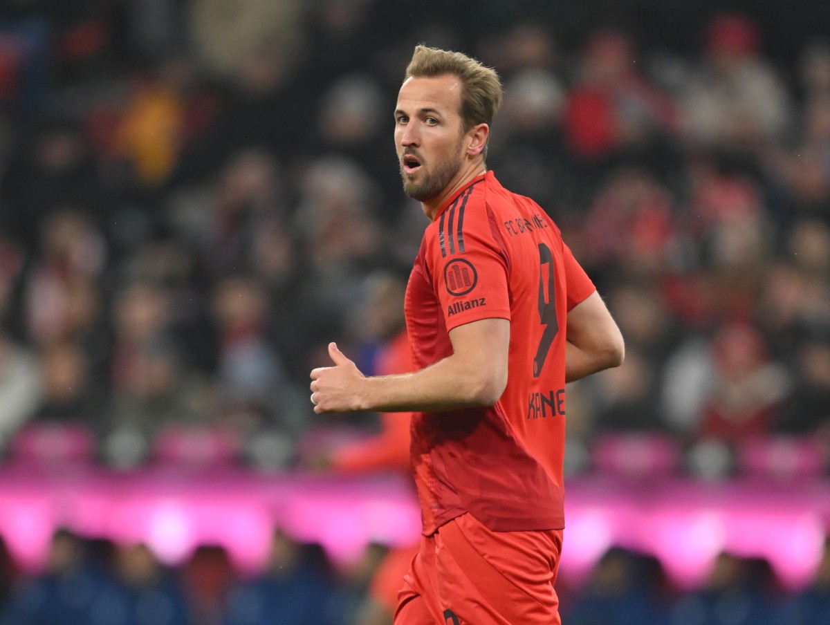 Harry Kane in action for Bayern Munich