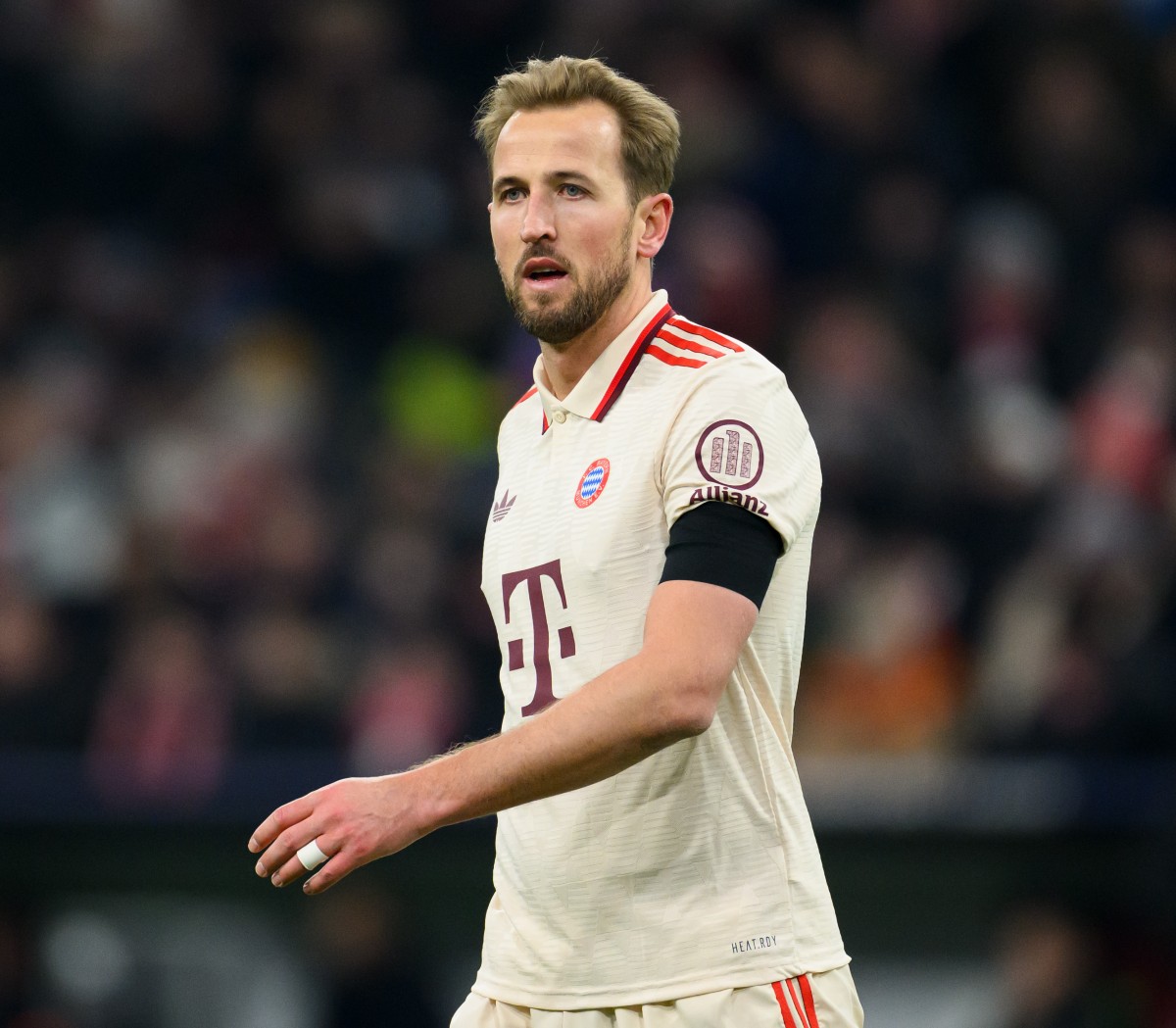 Harry Kane in action for Bayern vs Celtic