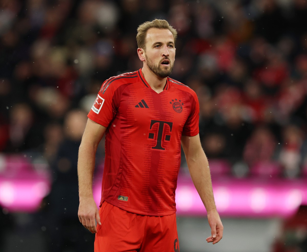 Harry Kane in action for Bayern Munich