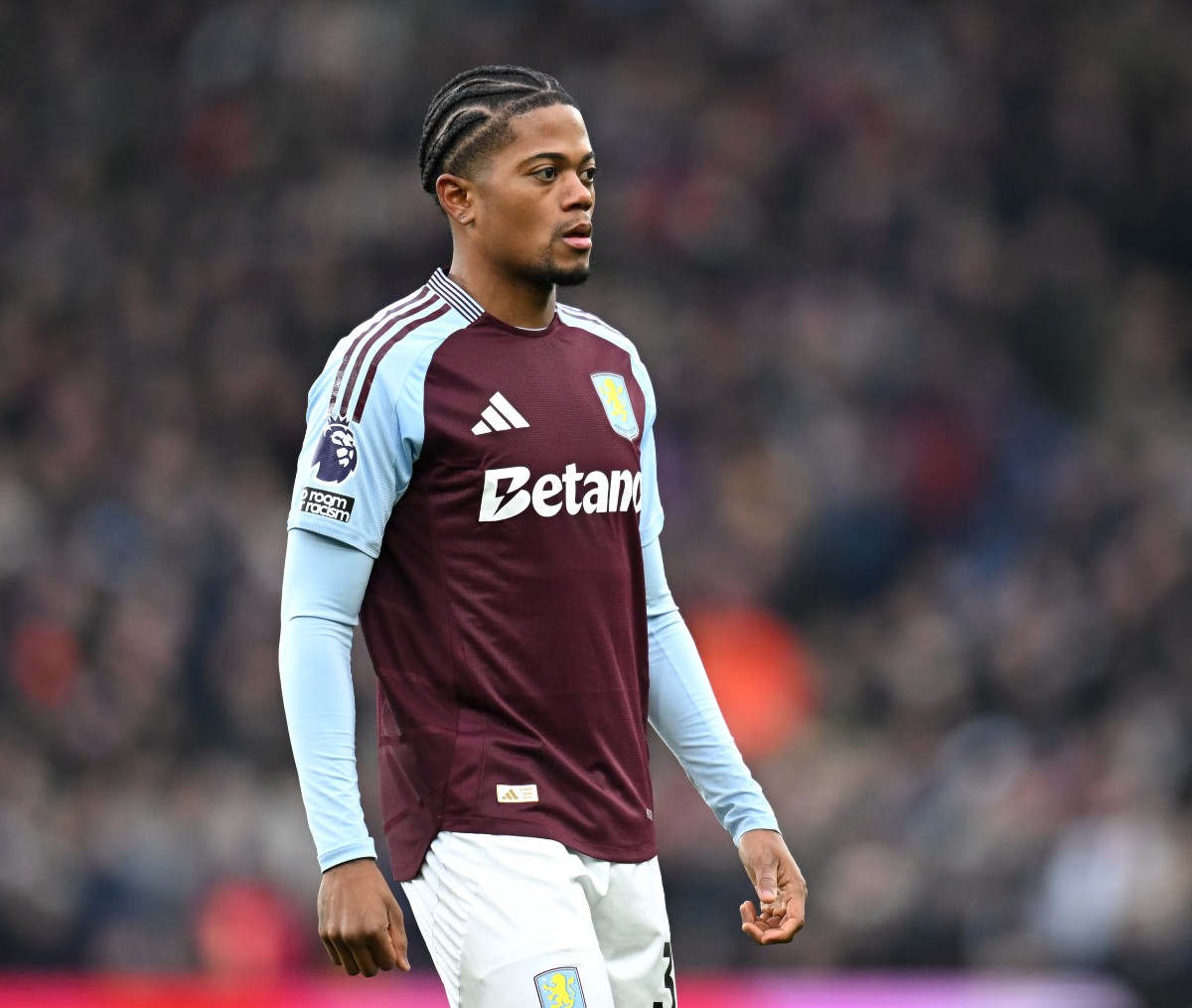 Leon Bailey in action for Aston Villa