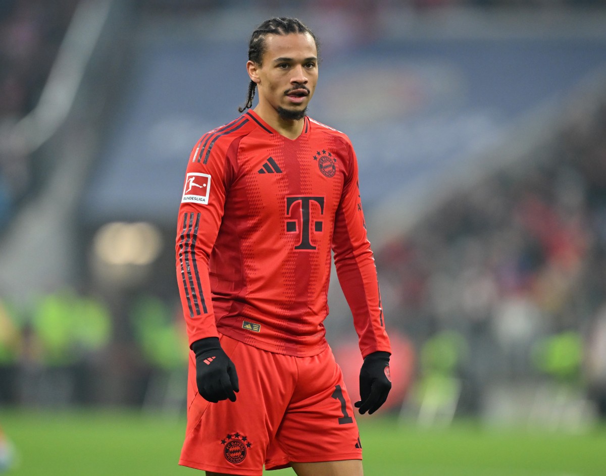 Leroy Sane in action for Bayern Munich