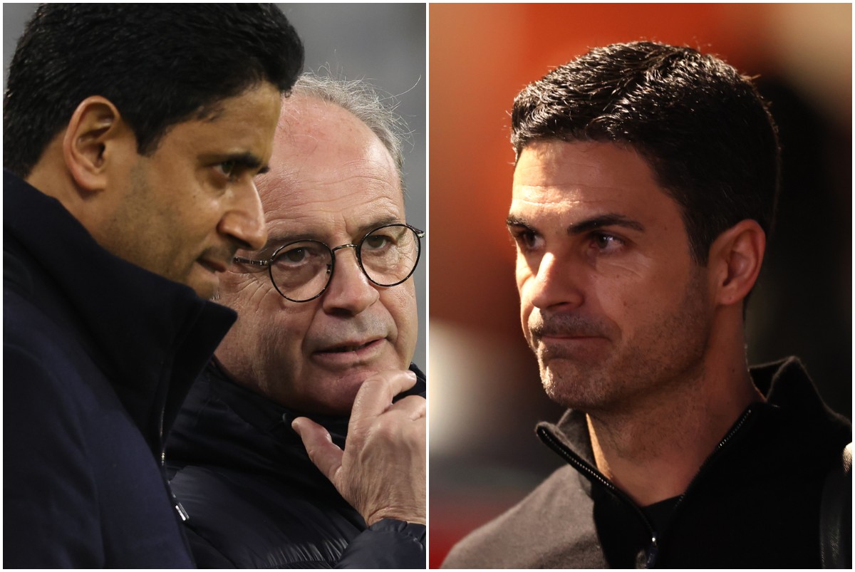 Luis Campos and Mikel Arteta