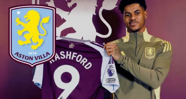 Aston Villa loan signing Marcus Rashford
