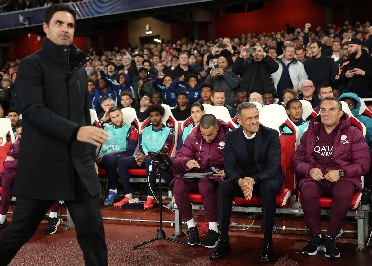 Mikel Arteta and Enrique Land