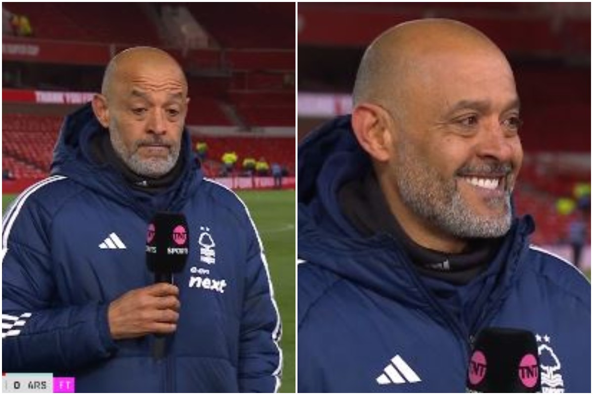 Nuno Espirito Santo during his post-match interview