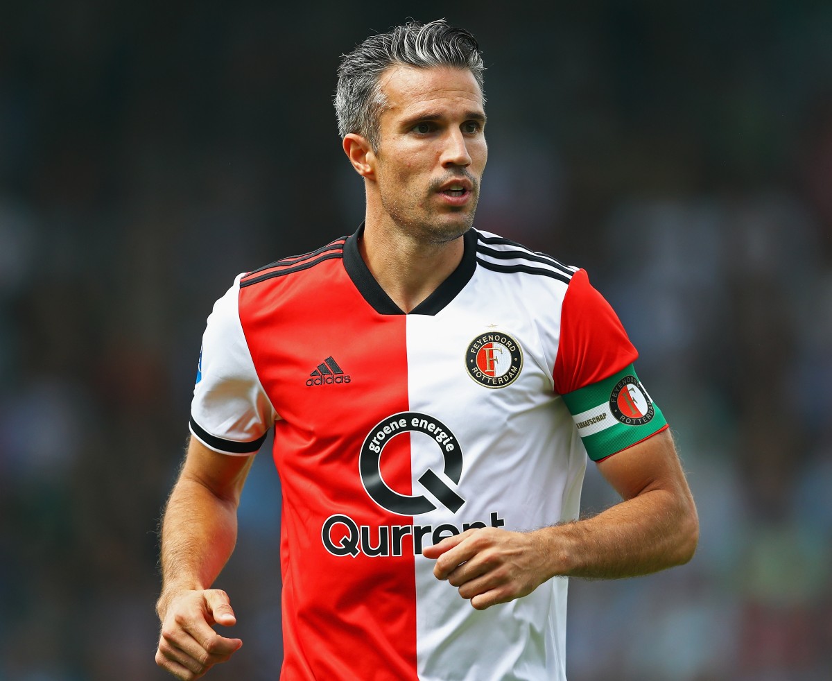 Robin van Persie in action for Feyenoord in 2018