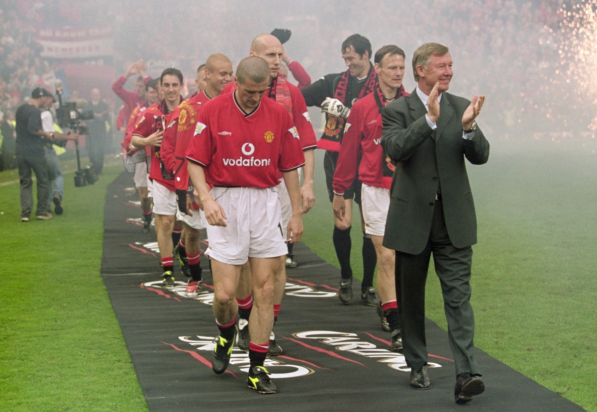 Roy Keane and Sir Alex Ferguson at Manchester United