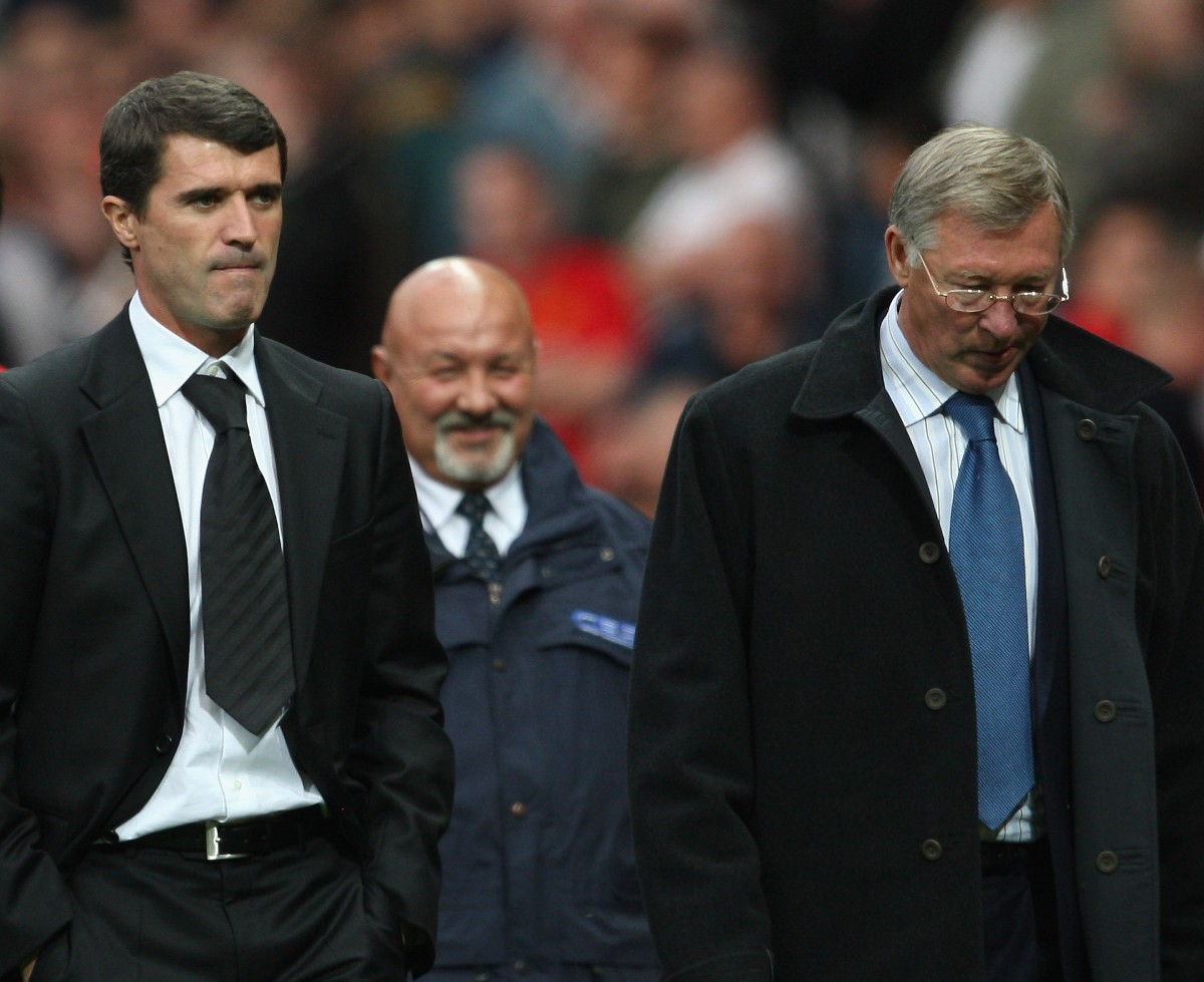 Roy Keane and Sir Alex Ferguson facing off as managers