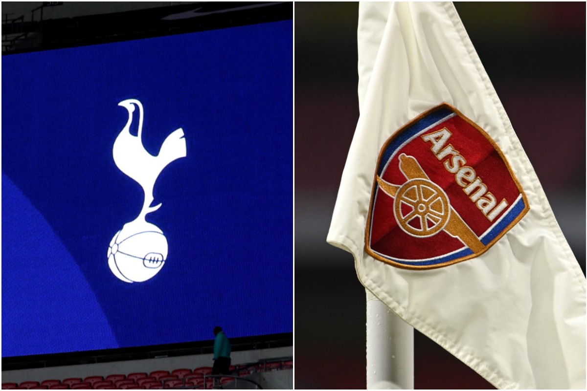 Tottenham and Arsenal club logos