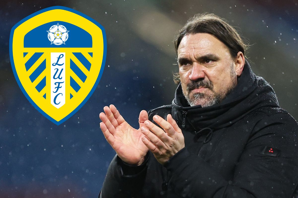 Daniel Farke, Manager of Leeds United, claps the Whites fans