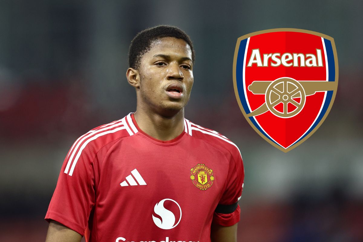 Chido Obi of Manchester United looks on during The FA Youth Cup 4th round match between Manchester United and Preston North End