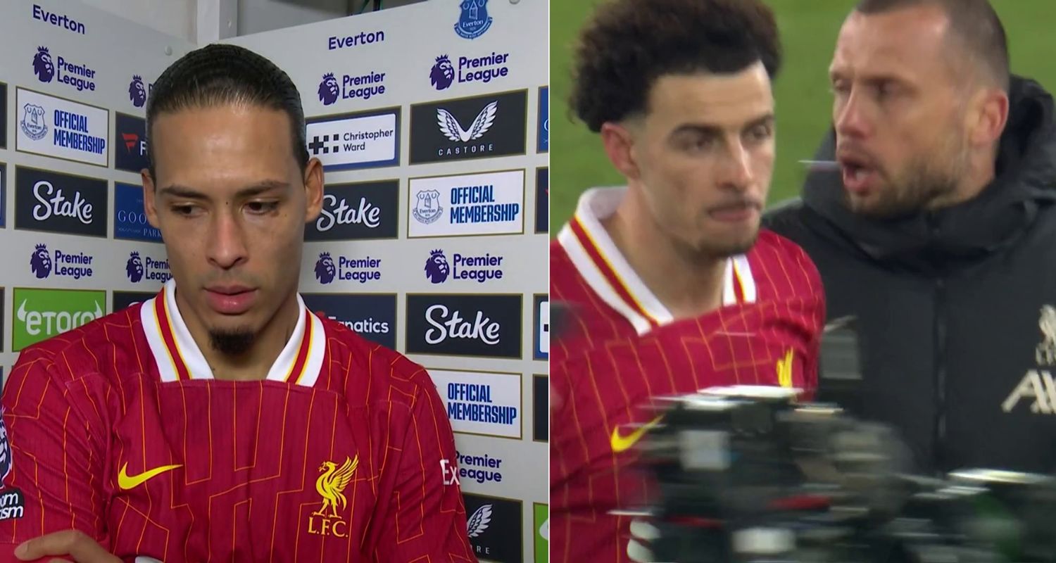 Liverpool skipper Virgil van Dijk and midfielder Curtis Jones