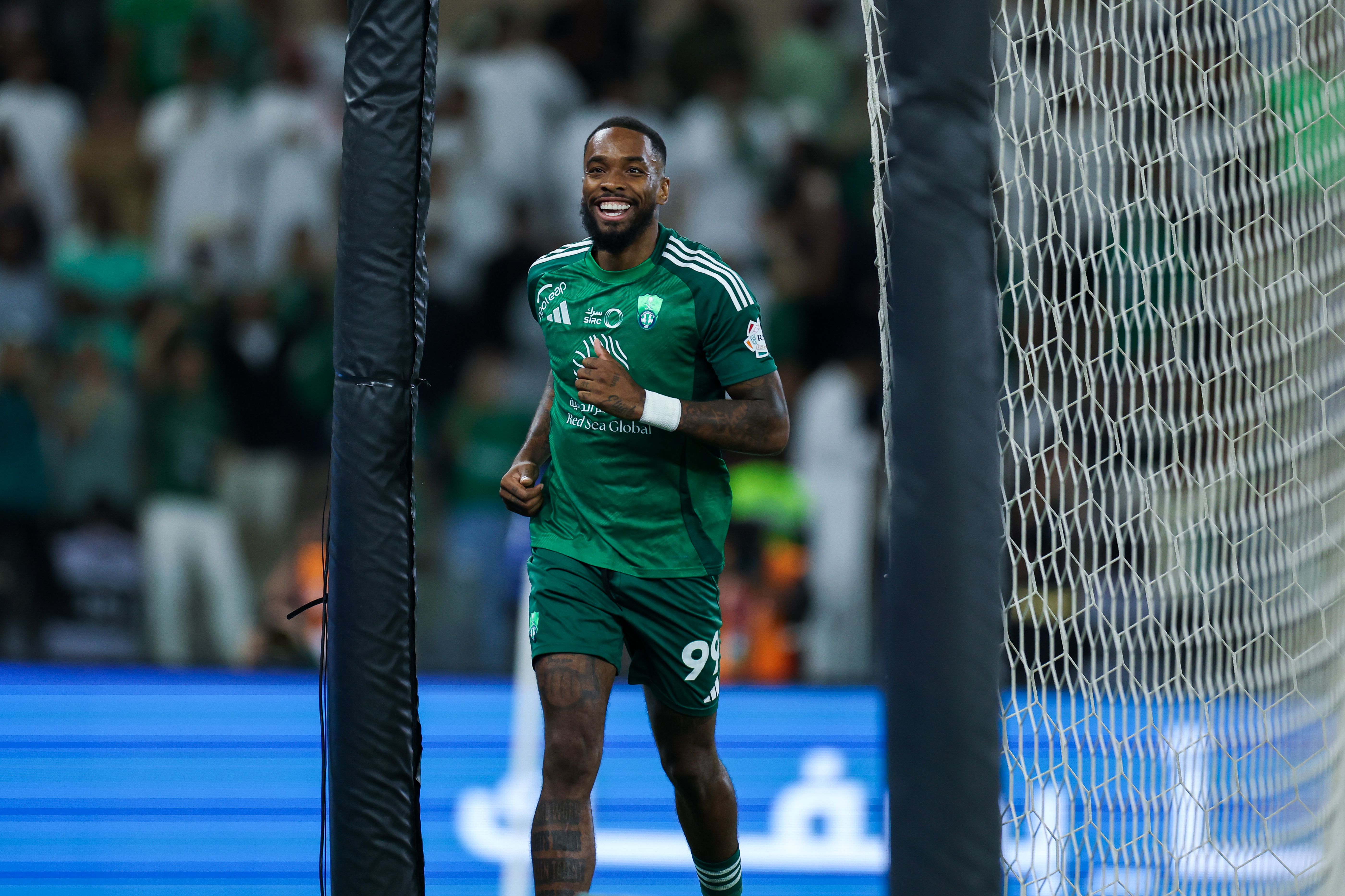 Ivan Toney of Al Ahli celebrates after scoring