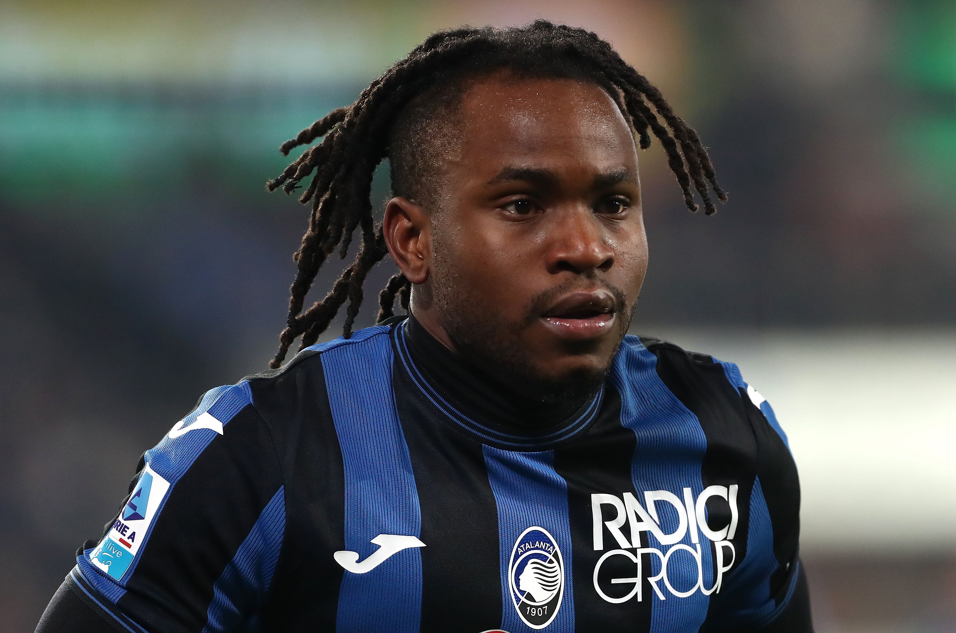 Ademola Lookman of Atalanta looks on.