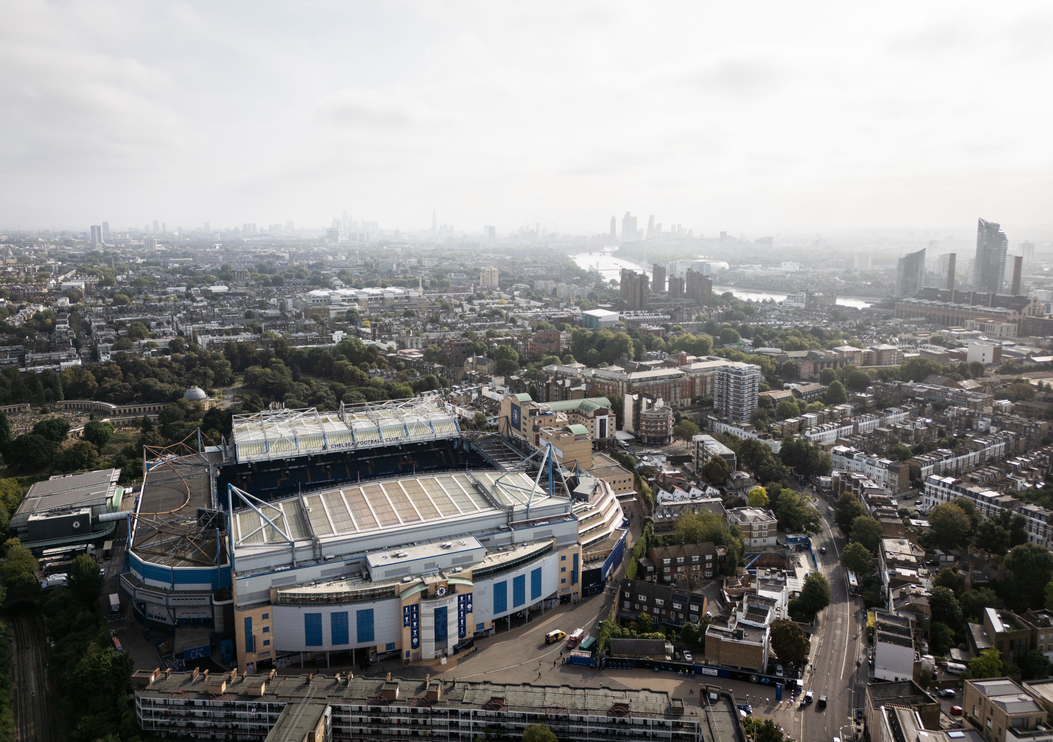 Air View to Stamford Bridge