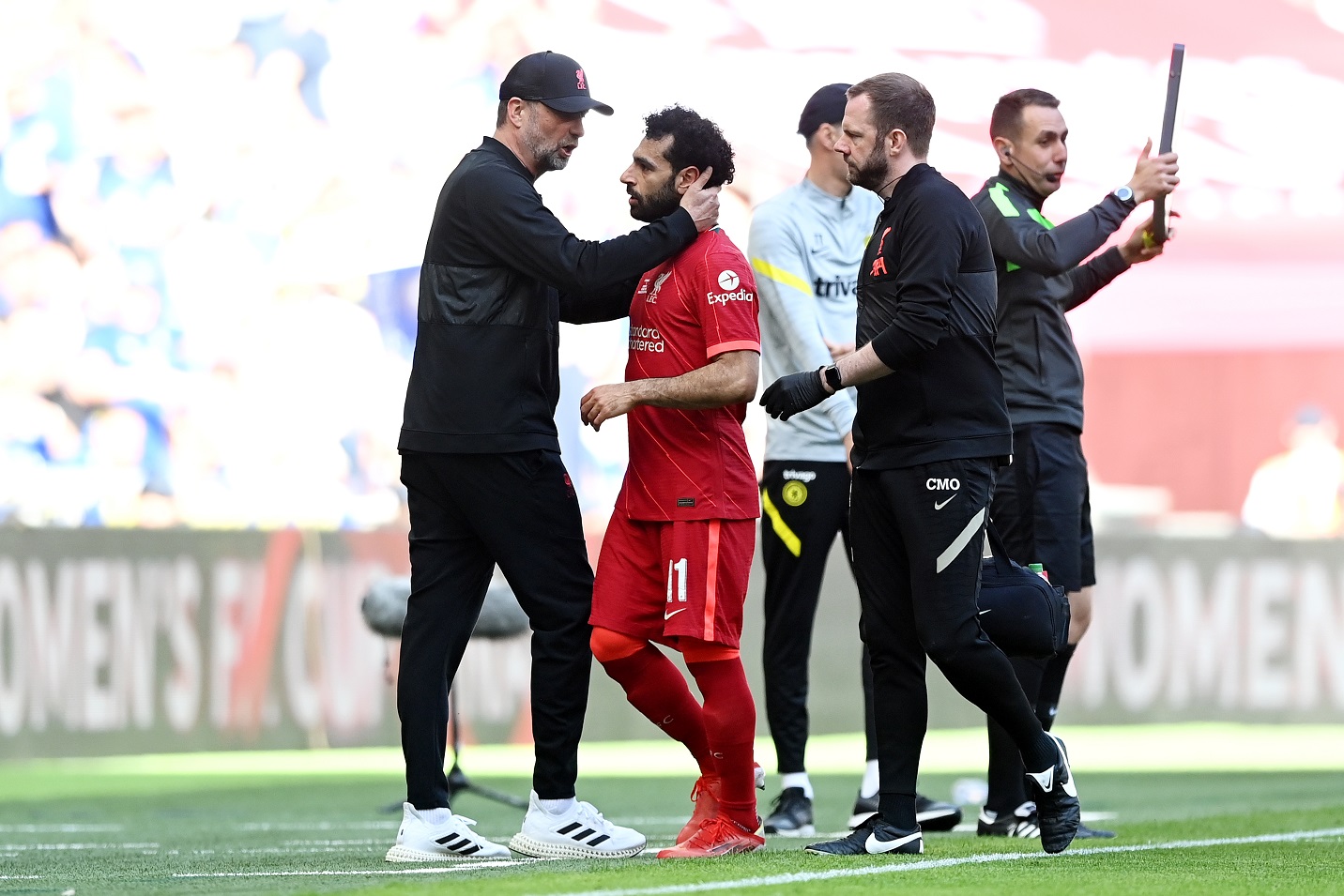 Mohamed Salah and Jurgen Klopp at Liverpool