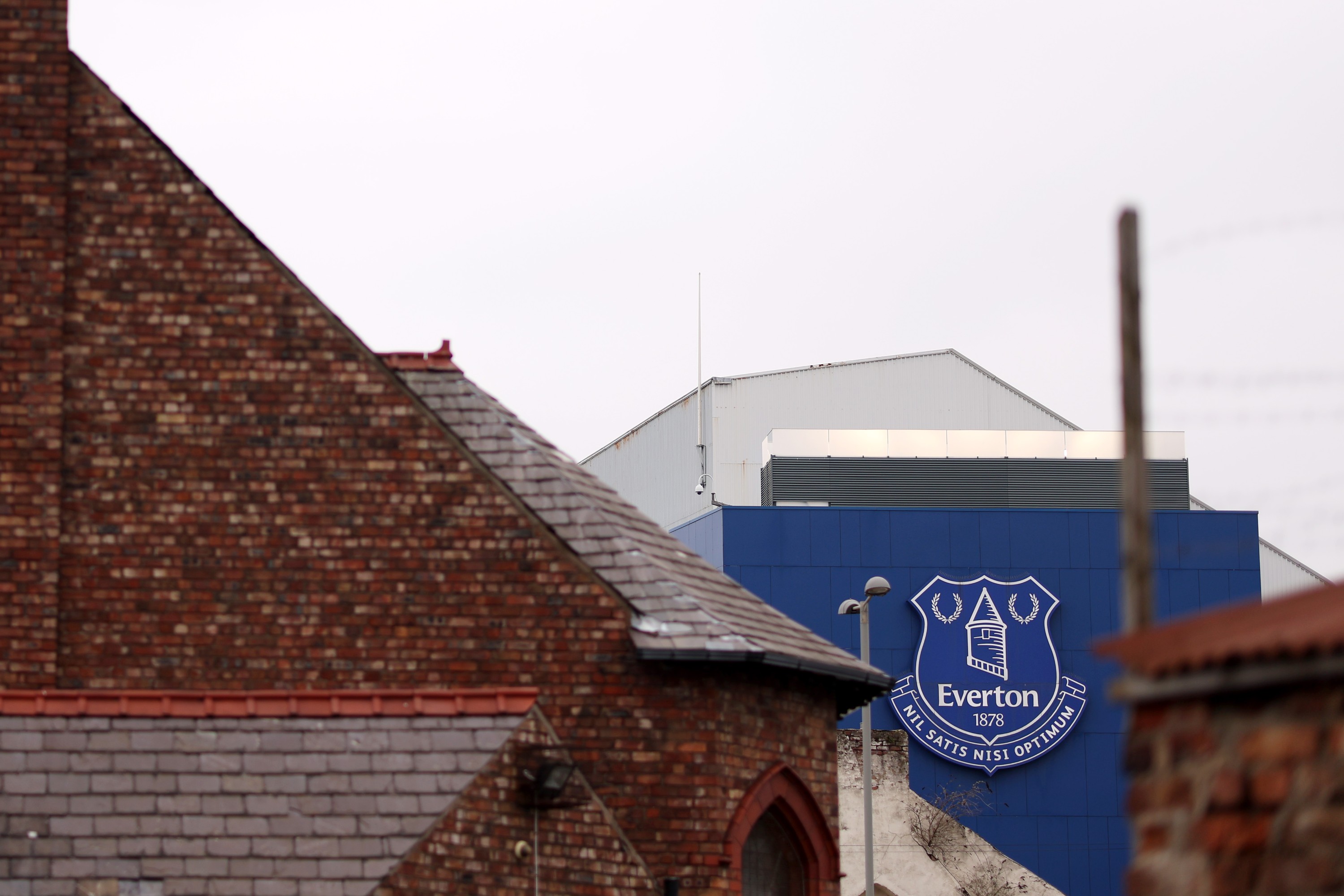 General view outside the stadium prior to the Emirates FA Cup Fourth Round match between Everton and AFC Bournemouth at Goodison Par