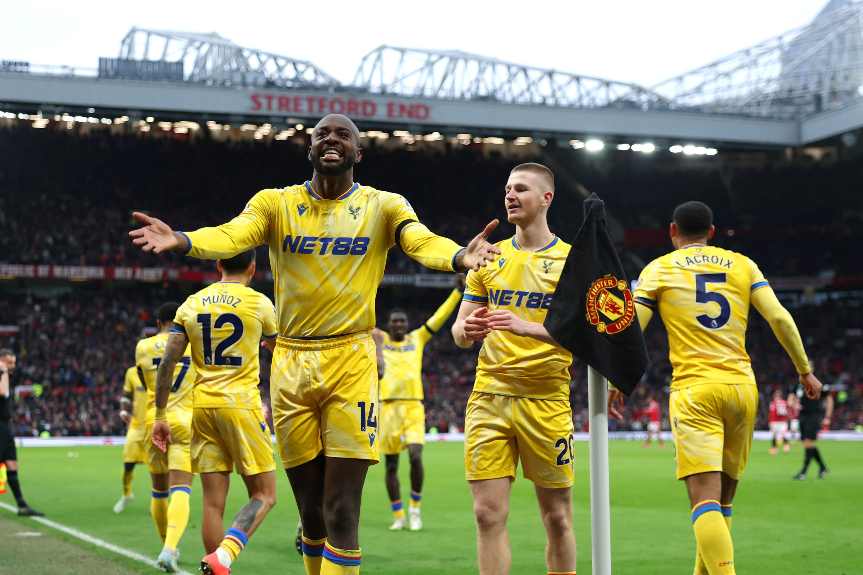 Jean-Philippe Mateta of Crystal Palace celebrates