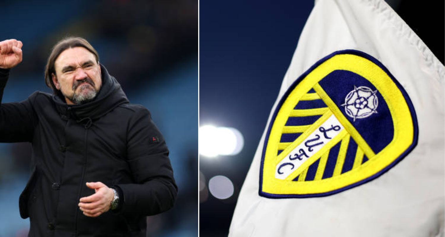 Daniel Farke and Leeds United flag