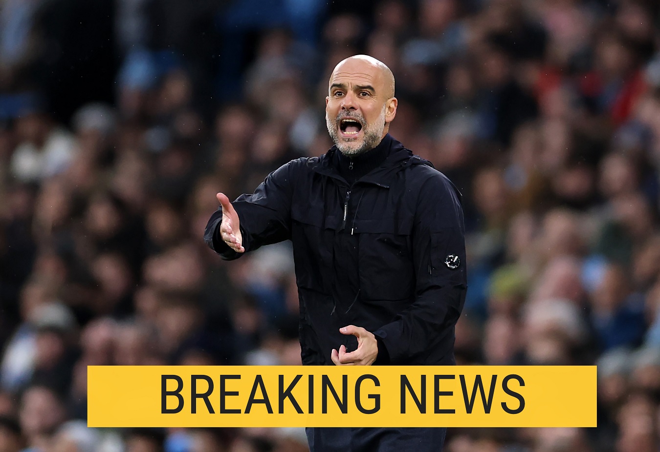 Man City manager Pep Guardiola Breaking News pic