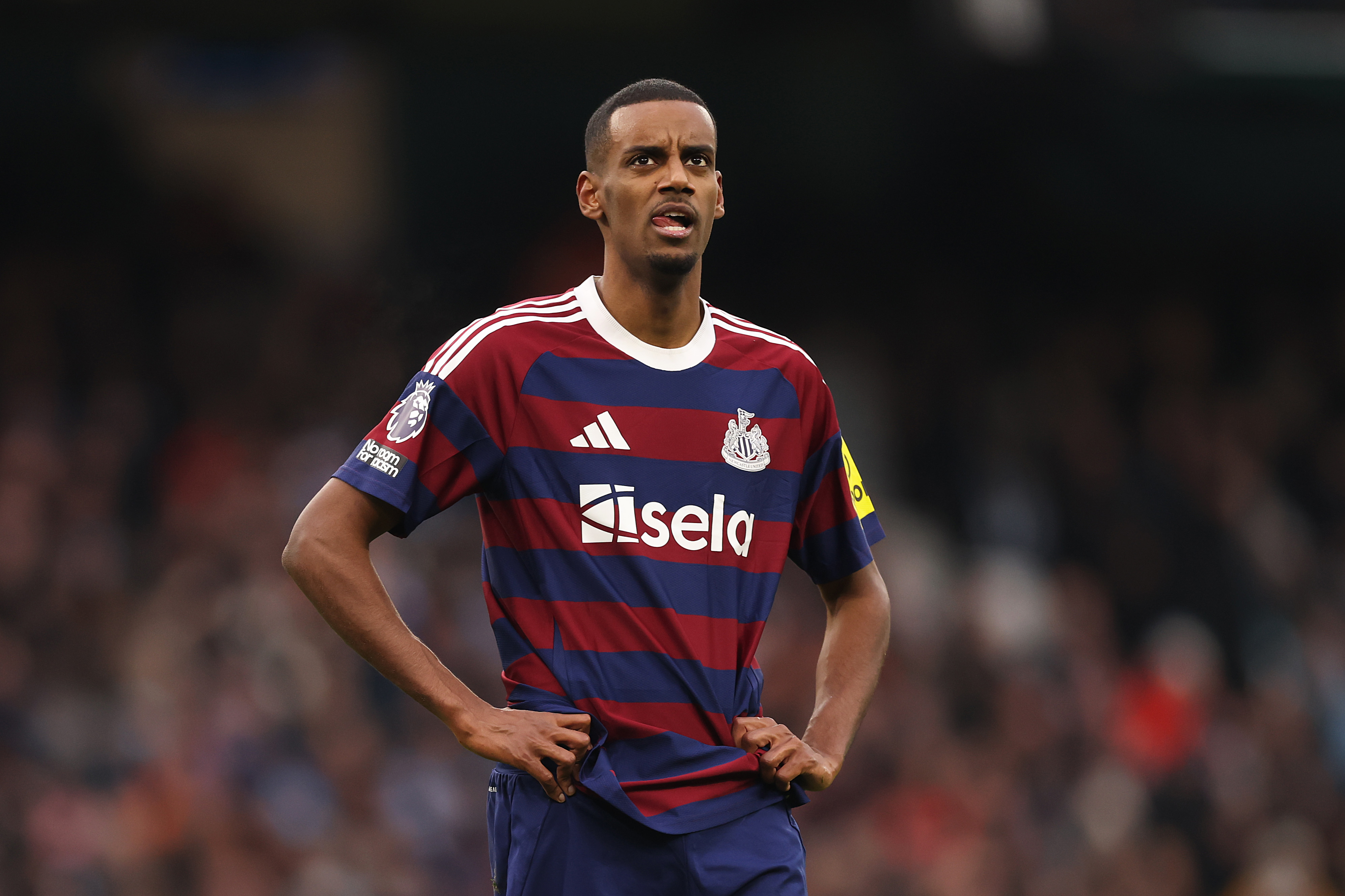 Alexander Isak of Newcastle United looks on during a Premier League match