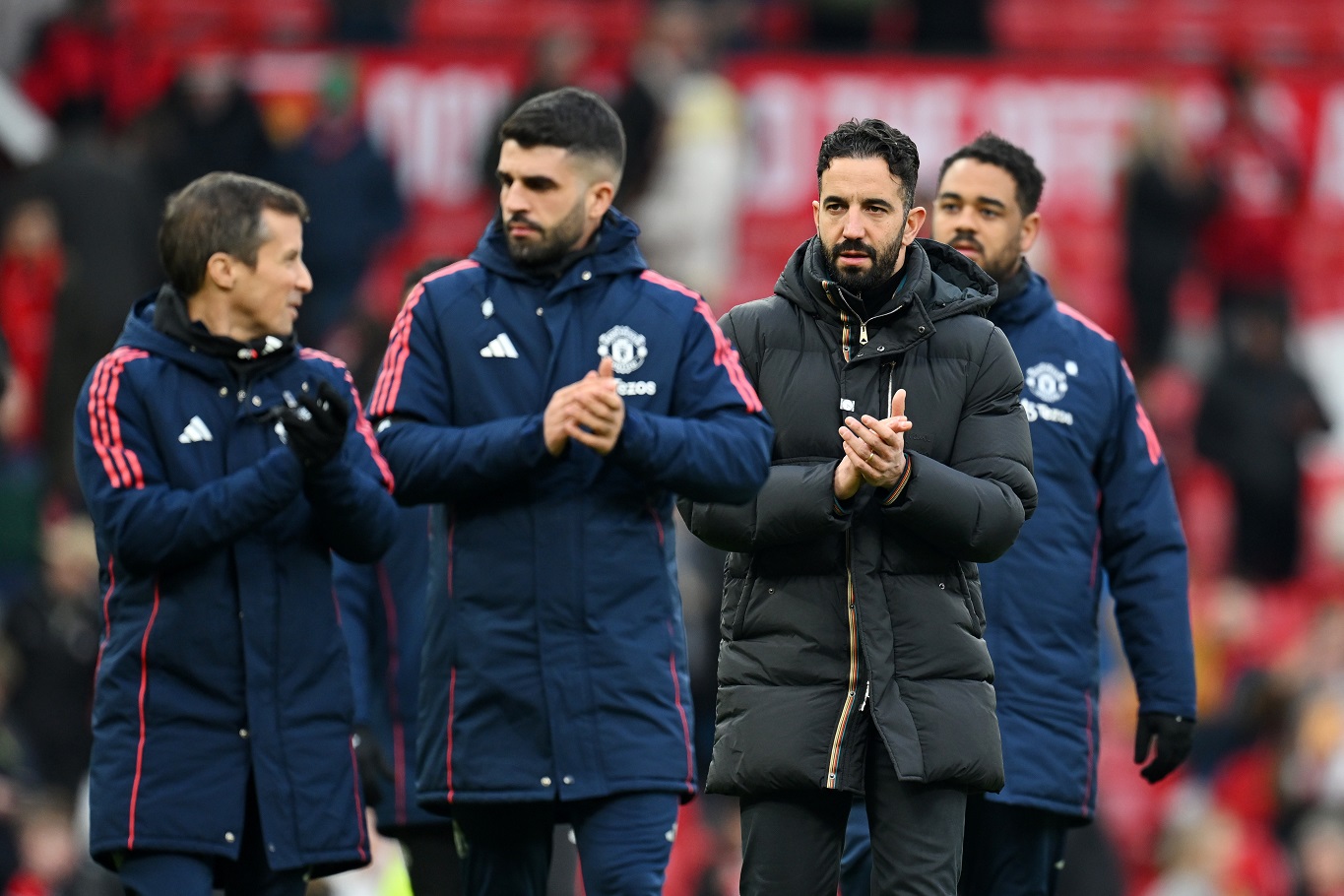 Man United manager Ruben Amorim at Old Trafford