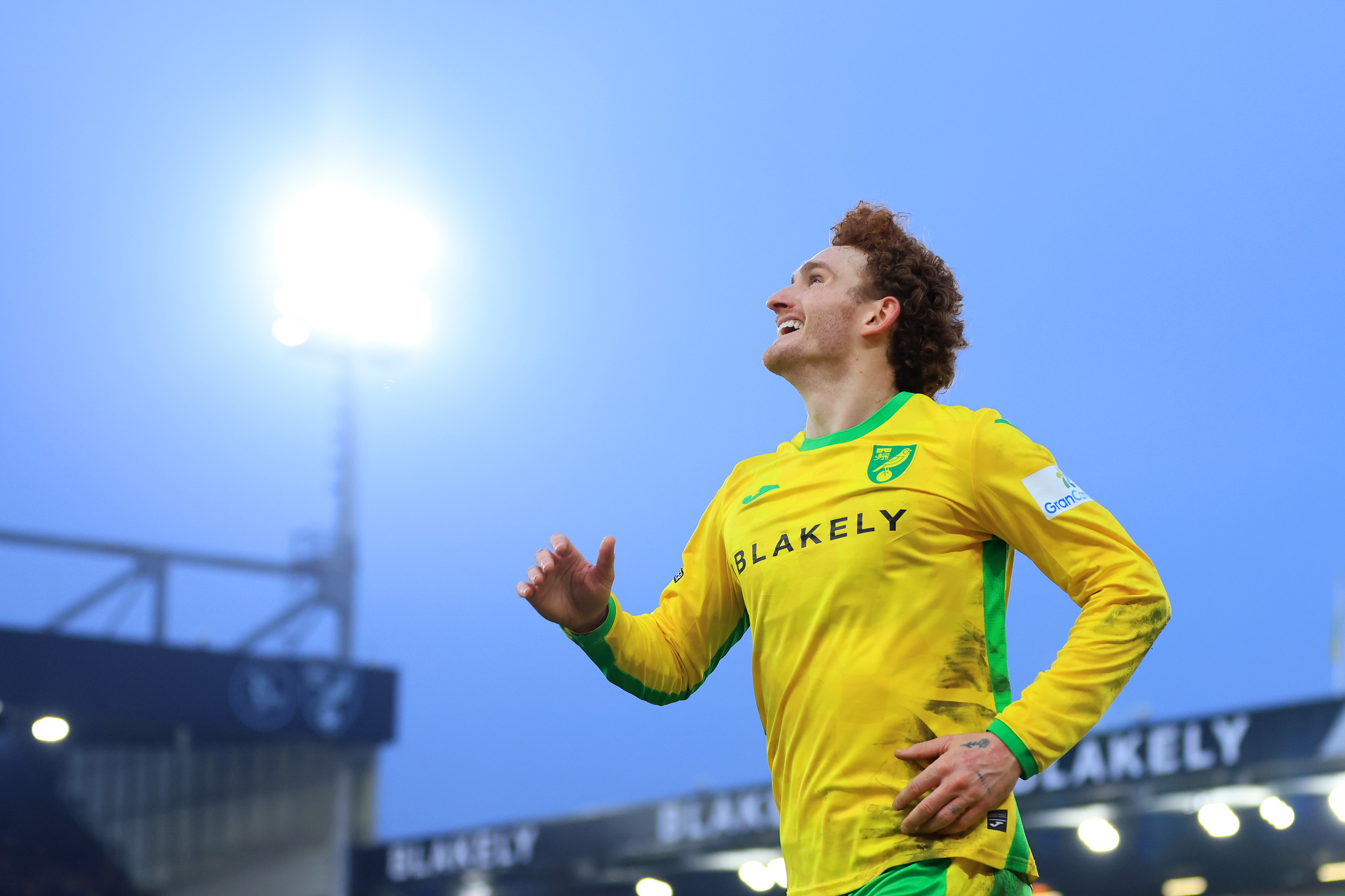 Josh Sargent celebrates a goal of goal