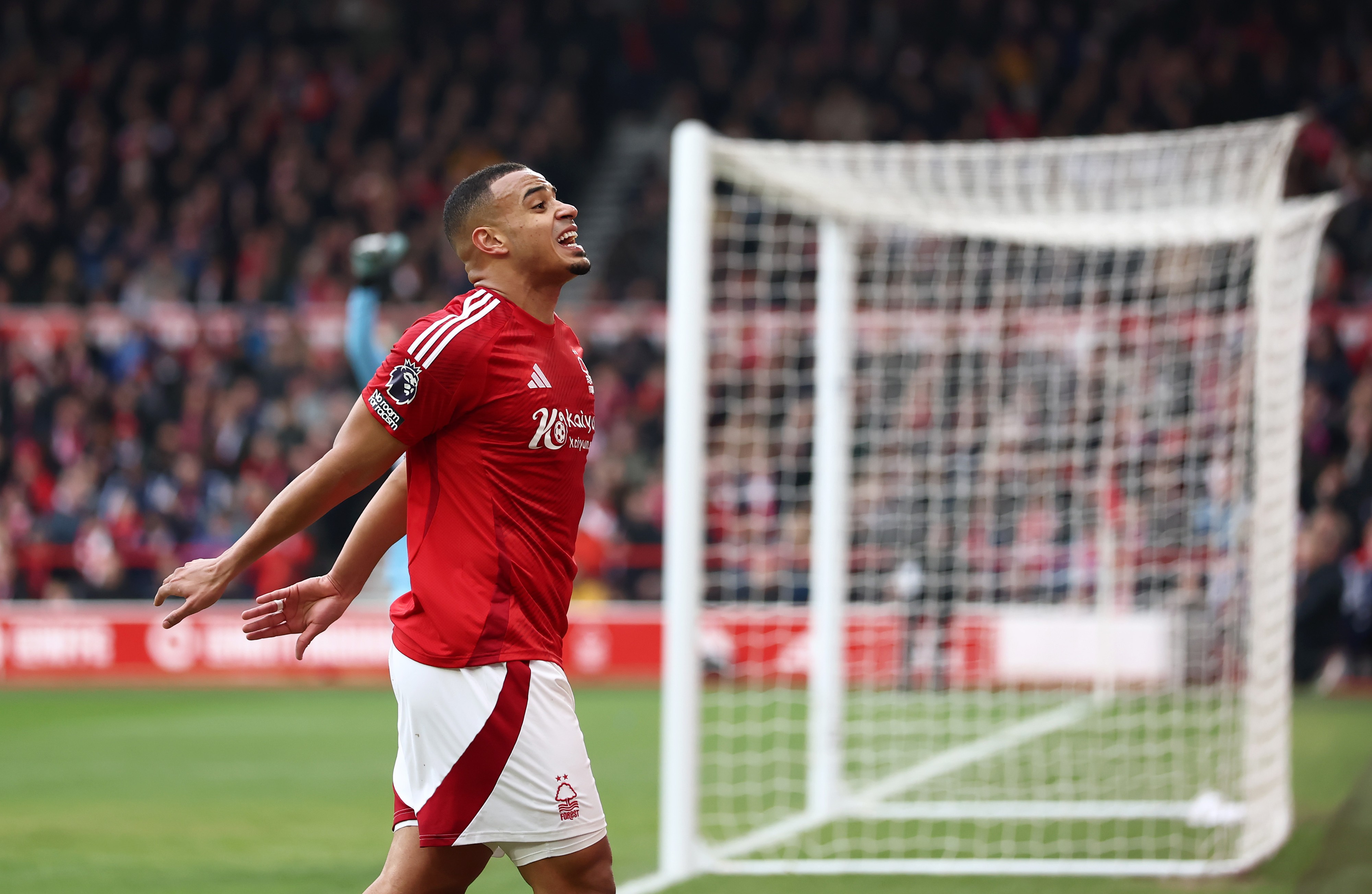 Murillo of Nottingham Forest reacts