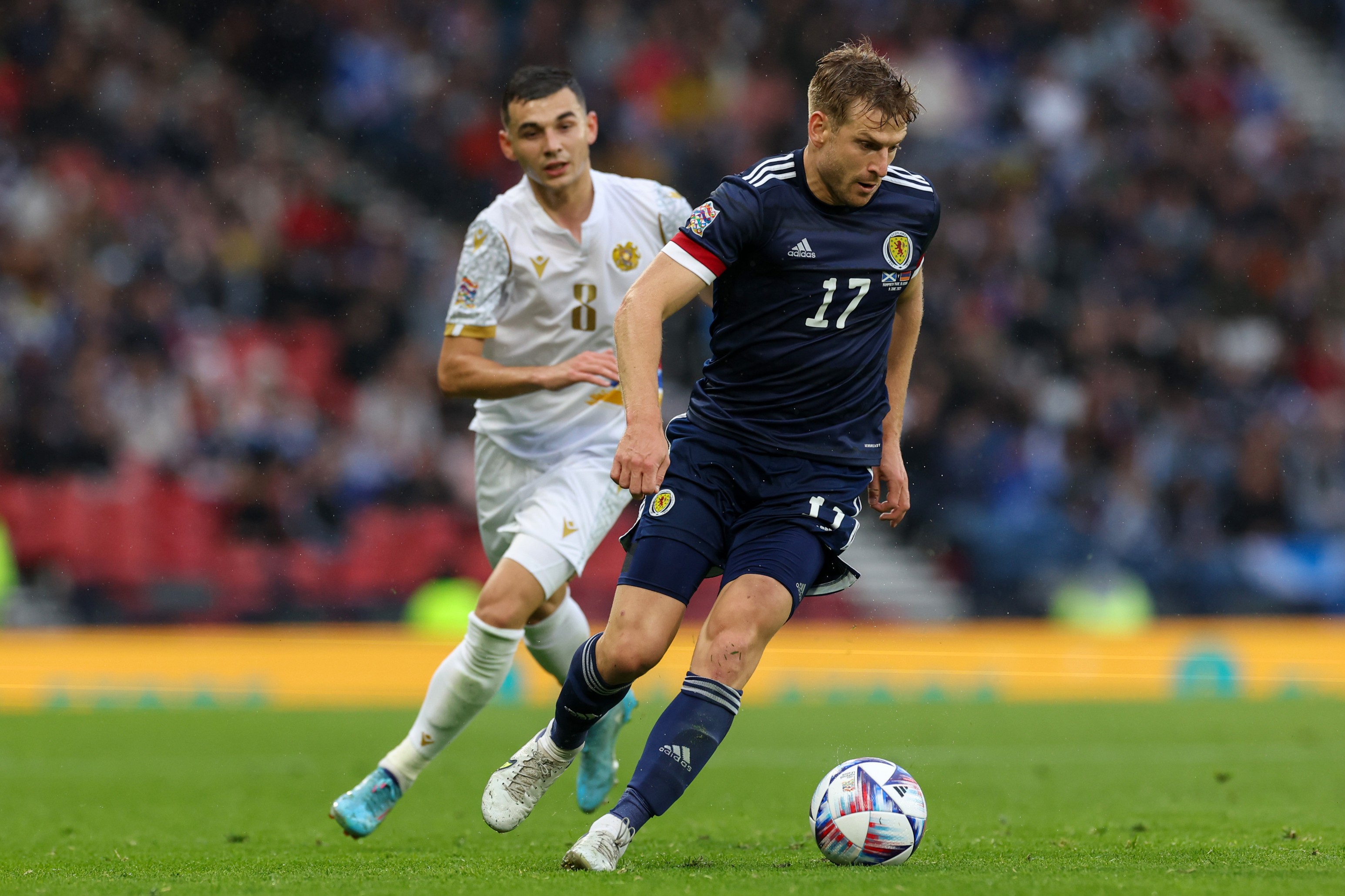 Eduard Spertsyan of Armenia during the UEFA Nations League