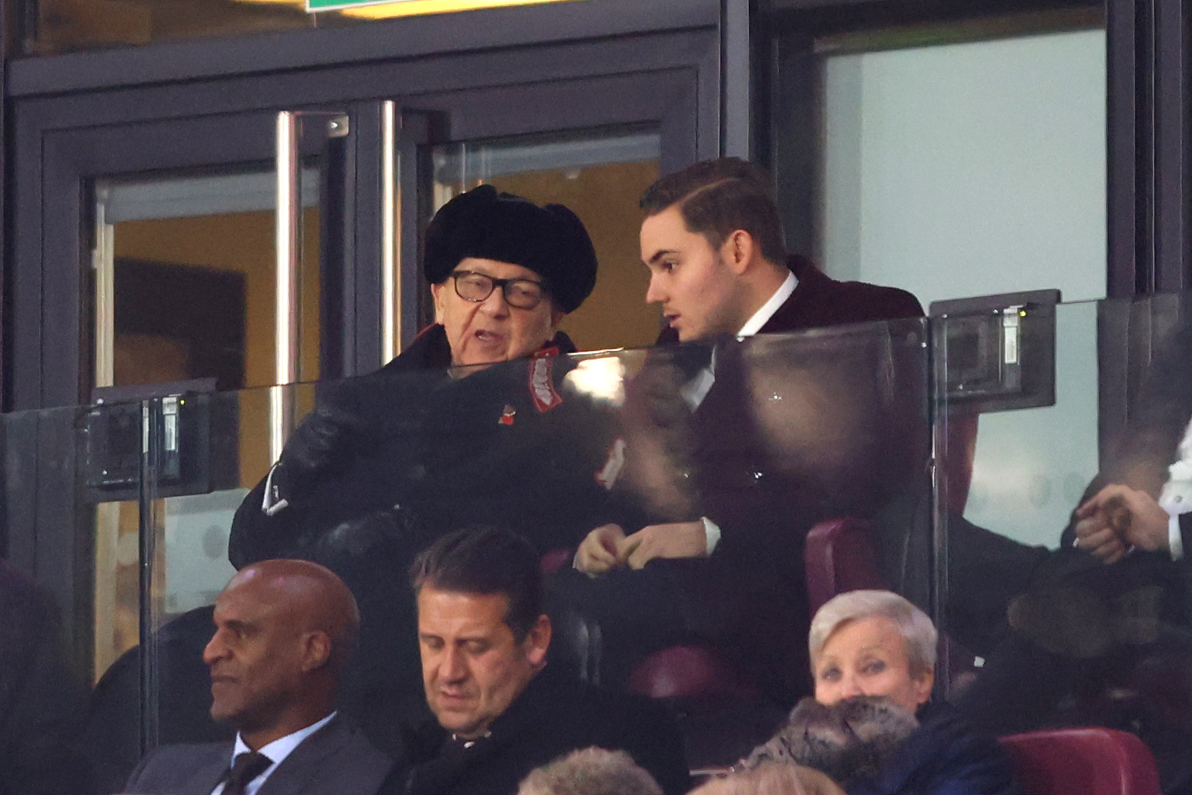 West Ham's co -owner, David Sullivan and West Ham director Jack Sullivan