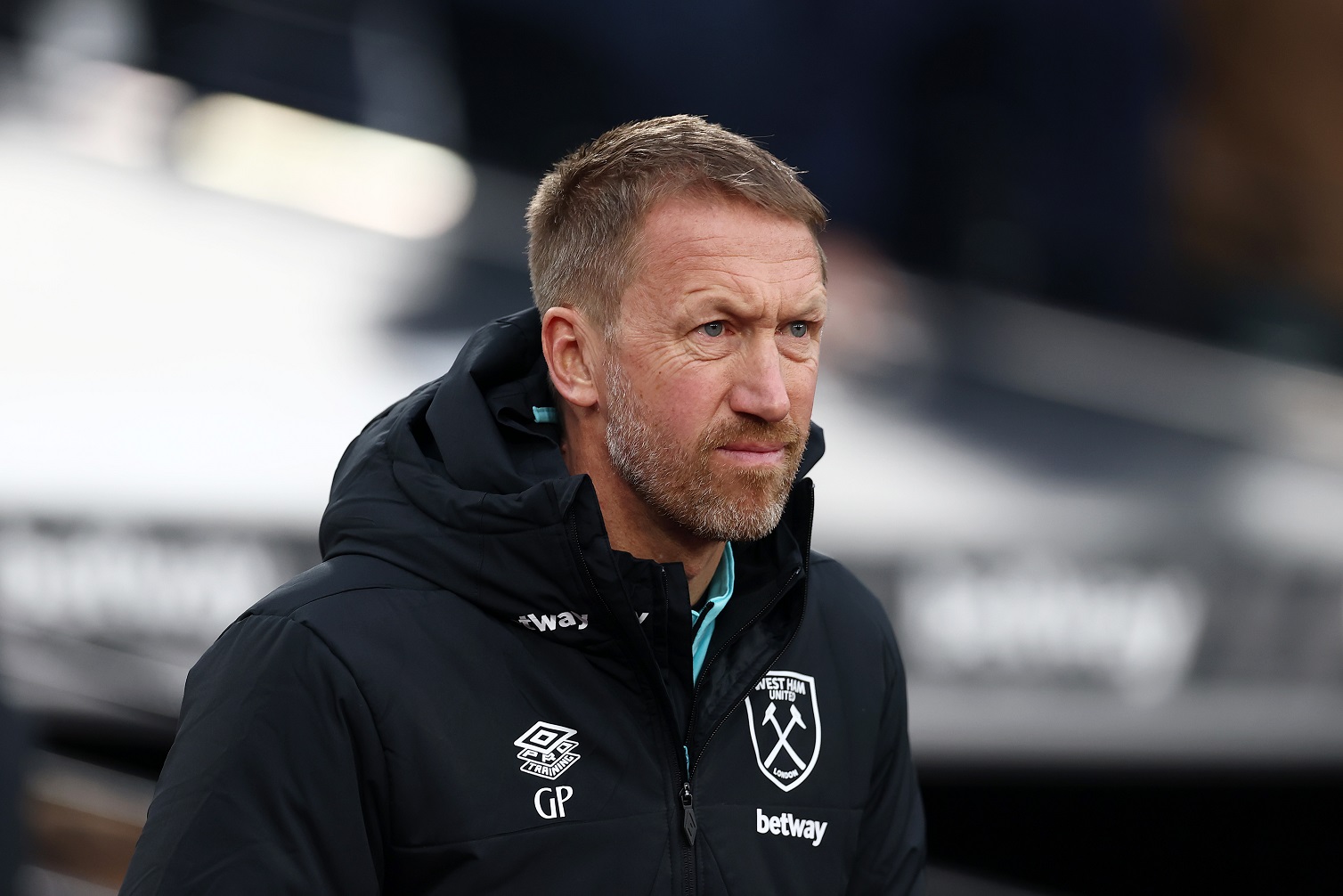 West Ham manager Graham Potter looks on during the game against Crystal Palace