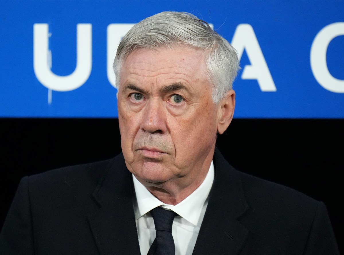 Carlo Ancelotti during Real Madrid vs Atletico Madrid