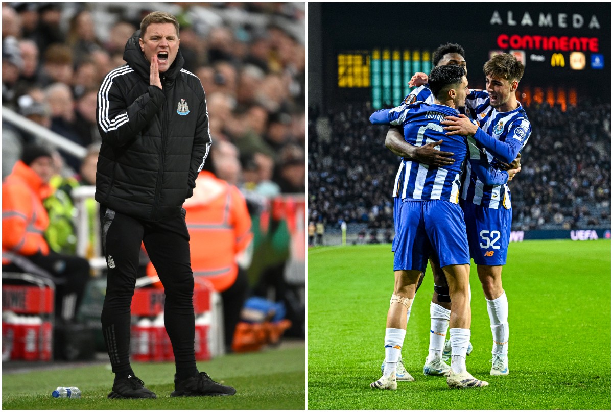 Eddie Howe and Samu Aghehowa