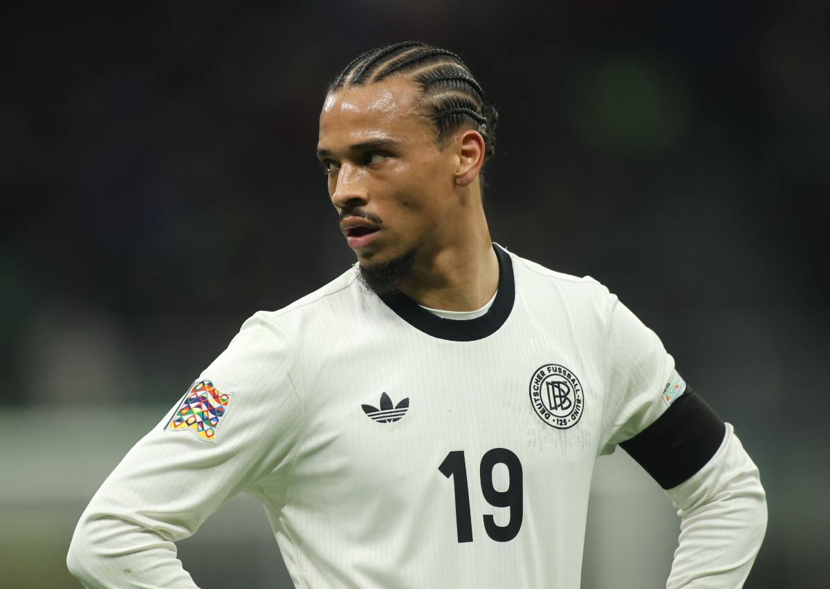 Leroy Sane in action for Germany against Italy