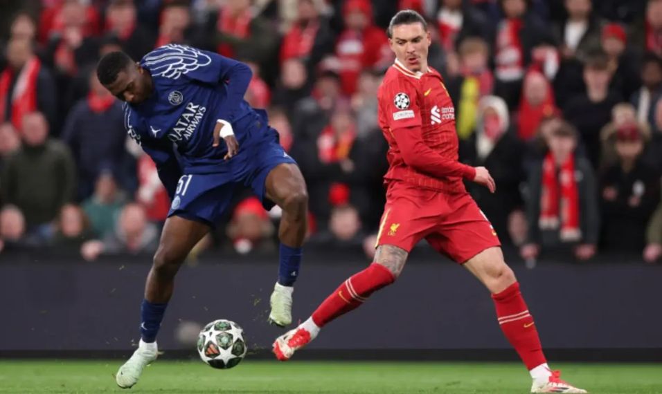 Darwin Nunez in action for Liverpool against Brentford