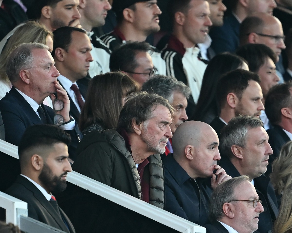 Sir Jim Ratcliffe watching Manchester United vs Arsenal