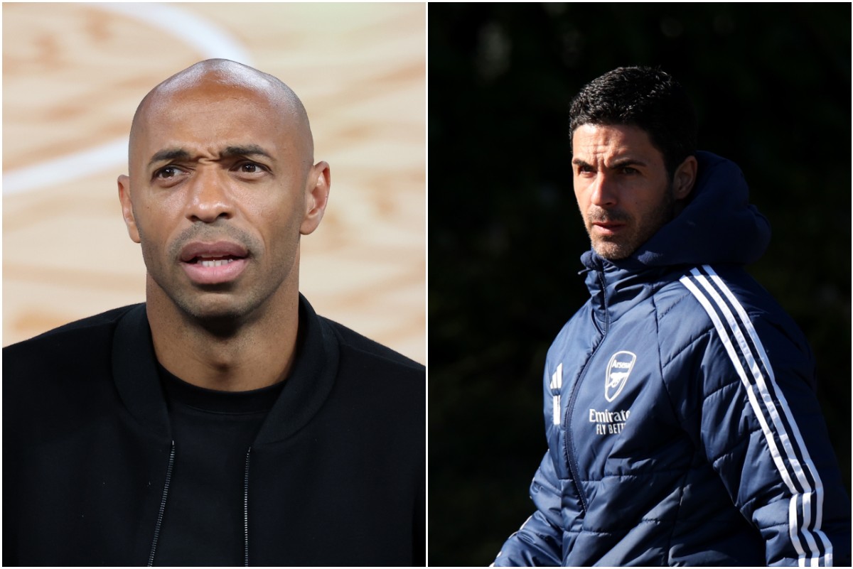 Thierry Henry and Mikel Arteta