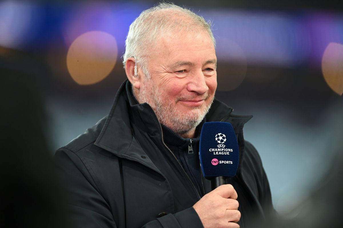Ally McCoist on the microphone
