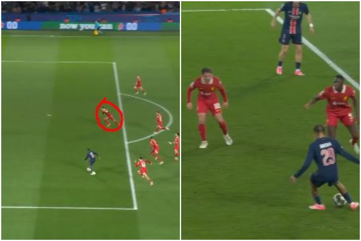 Virgil van Dijk out of position vs PSG