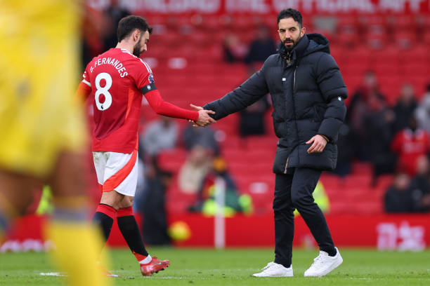 Human United Bruno Fernandes and Ruben Amorim discouraged after the United Vs Crystal Palace