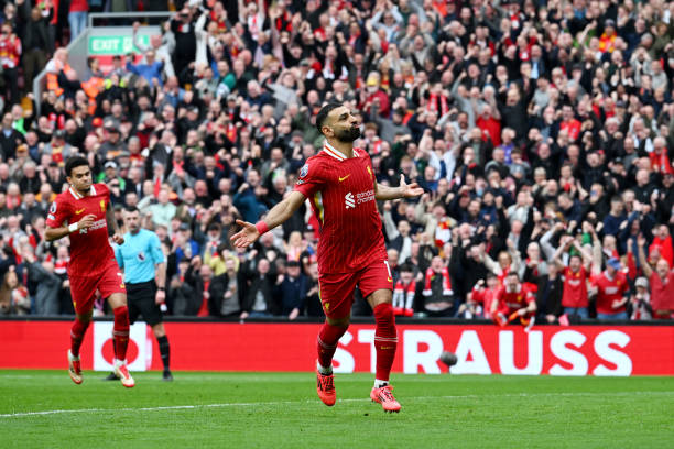 Mo Salah celebrating goal vs Southampton