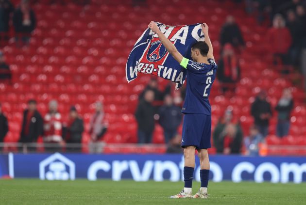 Achraf Hakimi rattles Liverpool fans at Anfield with full-time gesture