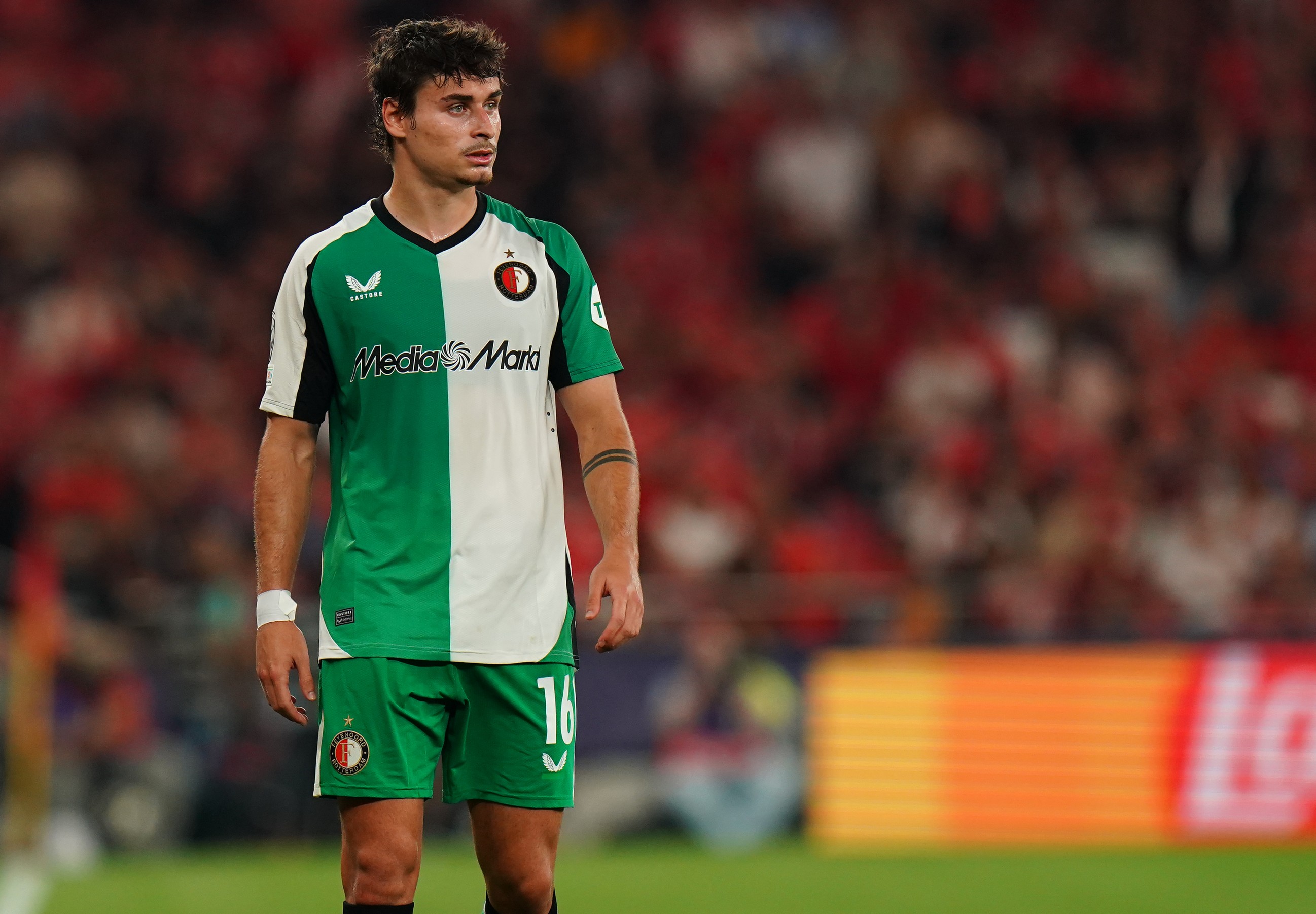 Hugo Bueno de Feyenoord during a UEFA Champions League game