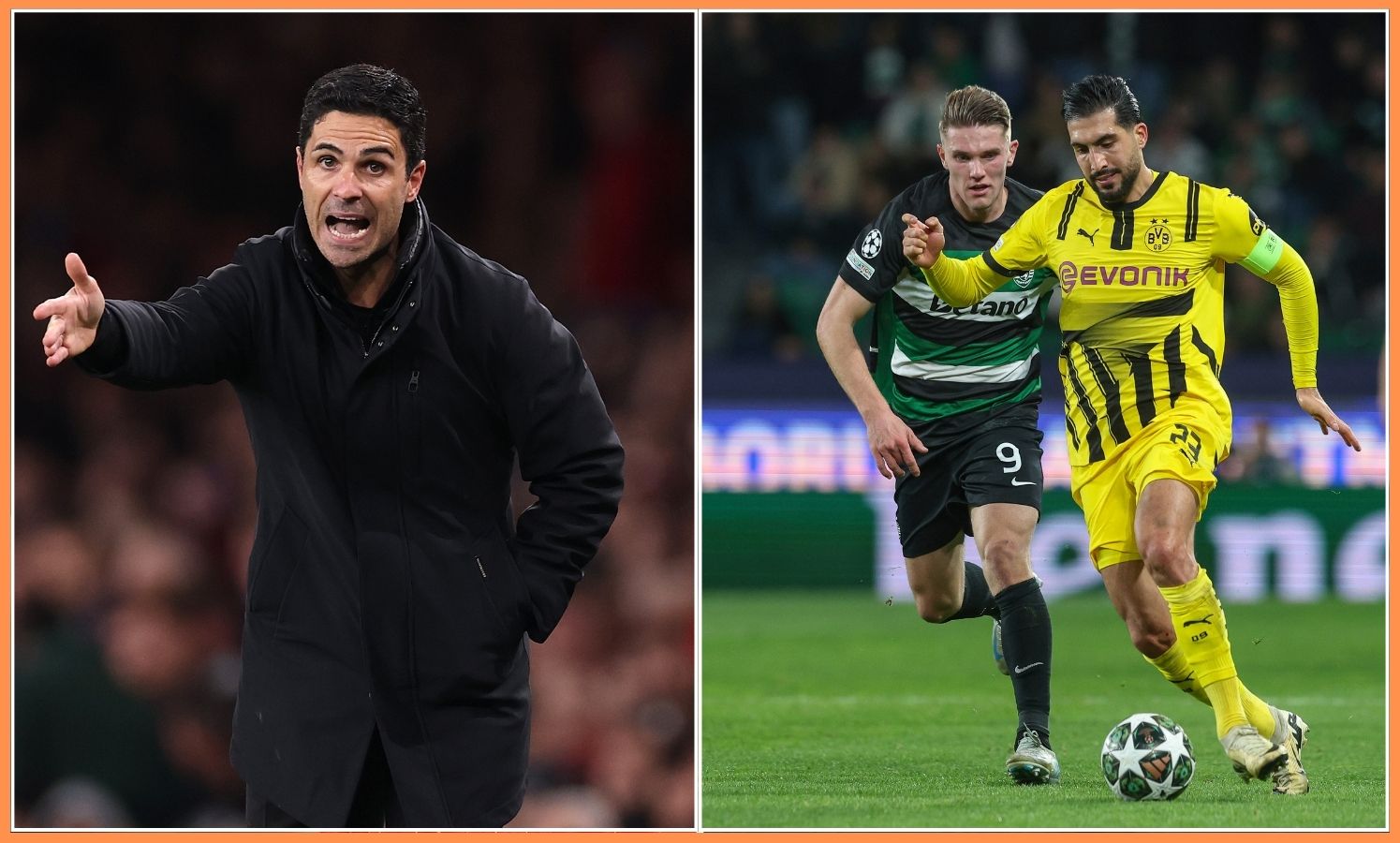 Mikel Arteta and Viktor Gyokeres