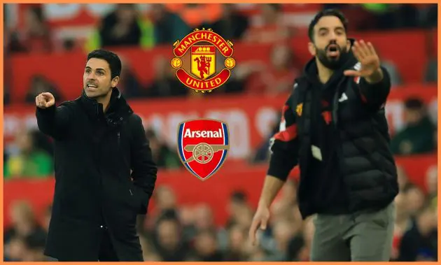 Mikel Arteta and Ruben Amorim